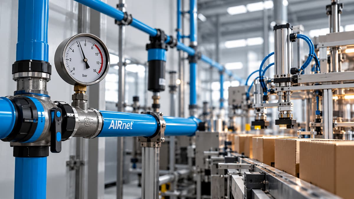How to fix compressed air pressure drop in packaging lines 